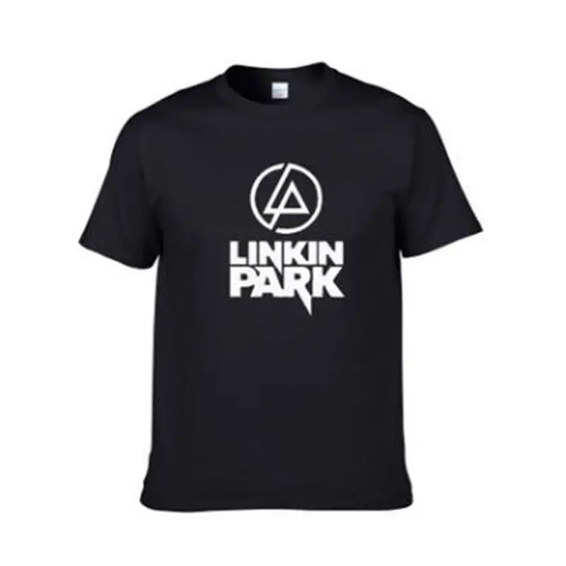 Модные футболки с буквенным принтом, футболка Linkin Park Band, женская и мужская летняя и осенняя футболка, футболки