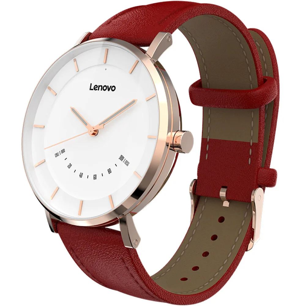 Lenovo Смарт часы модные кварцевые часы с интеллектуальным напоминанием 50 м водонепроницаемый долгий срок службы батареи спортивные умные часы - Цвет: Watch-S-Red