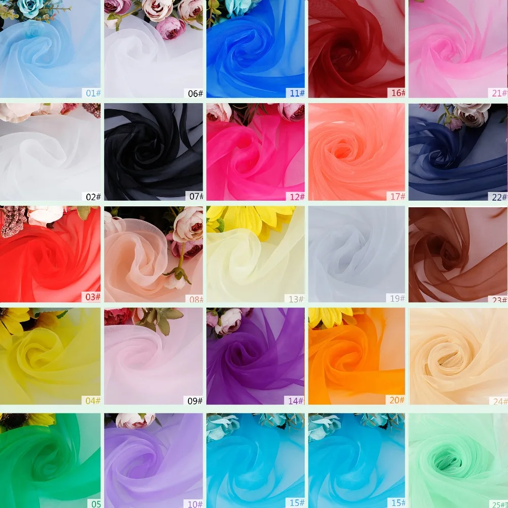 Birthday Event Wedding party Organza fabric Wedding Decorations Crystal
Tulle Roll Organza Sheer Gauze DIY Girls gift