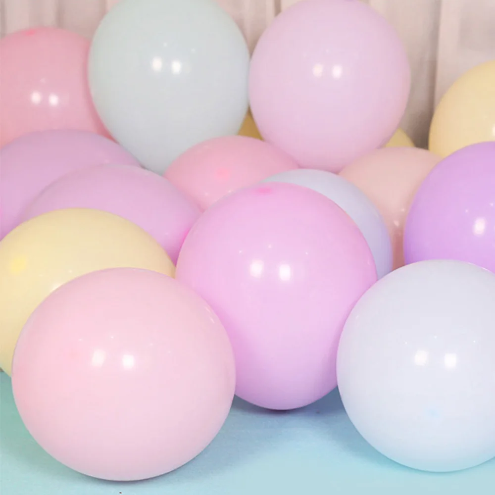 

The decoration field of baby's birthday and wedding ceremony is decorated with macaron balloon which thick latex balloon