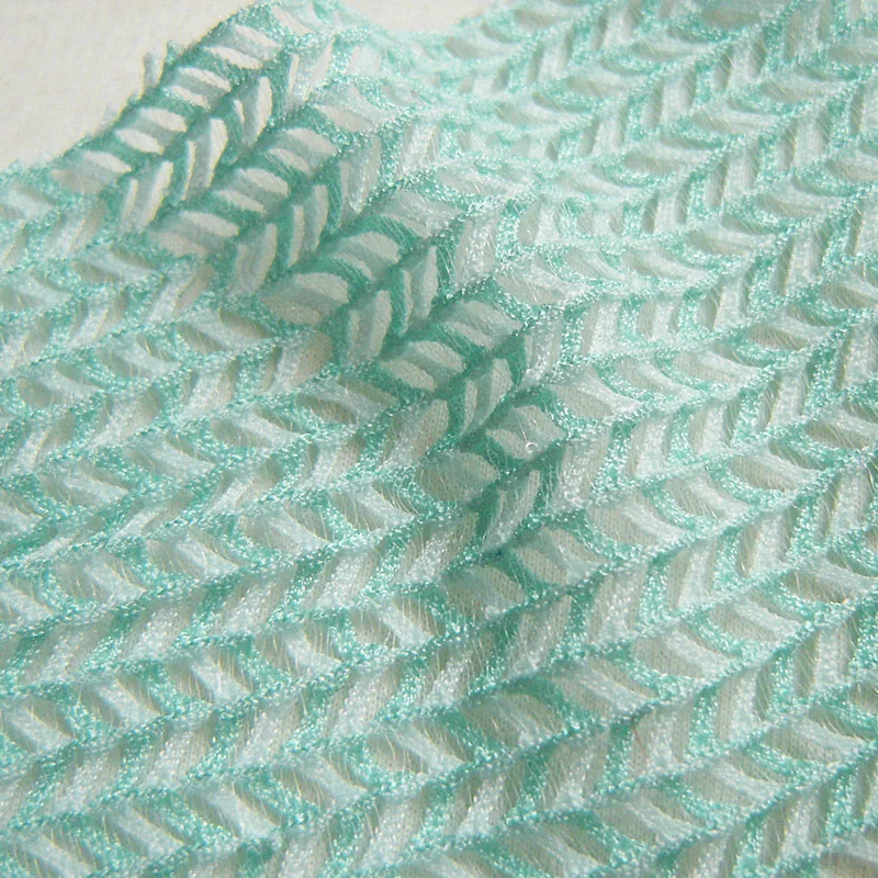 

1 yard French Unique Elegant Lace Fabric Colorful Herringbone Smooth Soft Stretch Dress Clothes Sewing Material Mesh Cloth Tissu