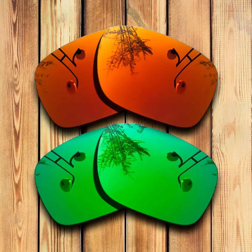 Red -Green Mirror Точно вырезанные Сменные линзы для металлических солнцезащитных очков Holbrook с зеленым зеркальным покрытием цвета на выбор - Цвет линз: Red -Green Mirror