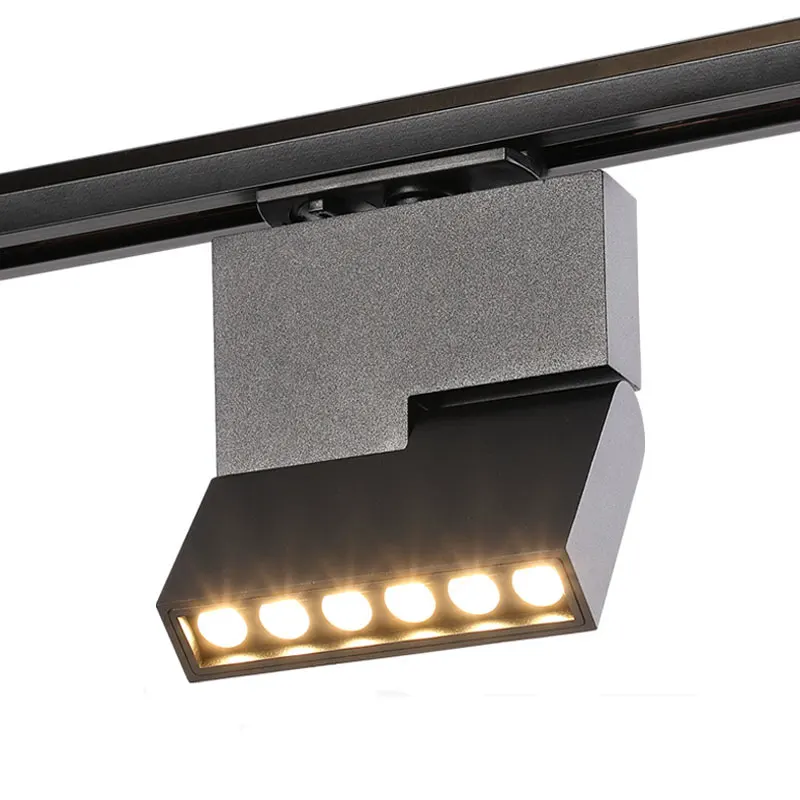 

Led track light square spotlight living room ceiling mounted lamp black ,white color 12W