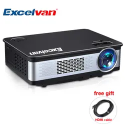 Excalvan Z720 ЖК-проектор 1280768 люмен 3300 дома Театр Поддержка 1080P HD мультимедийный проектор с HDMI VGA USB AV