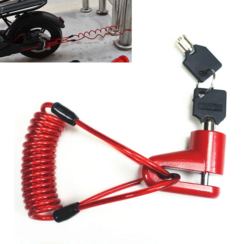 

Anti-Theft Disc Brake Wheels Lock With Steel Wire For Xiaomi Mijia M365 Electric Scooter Skateboard Accessories New