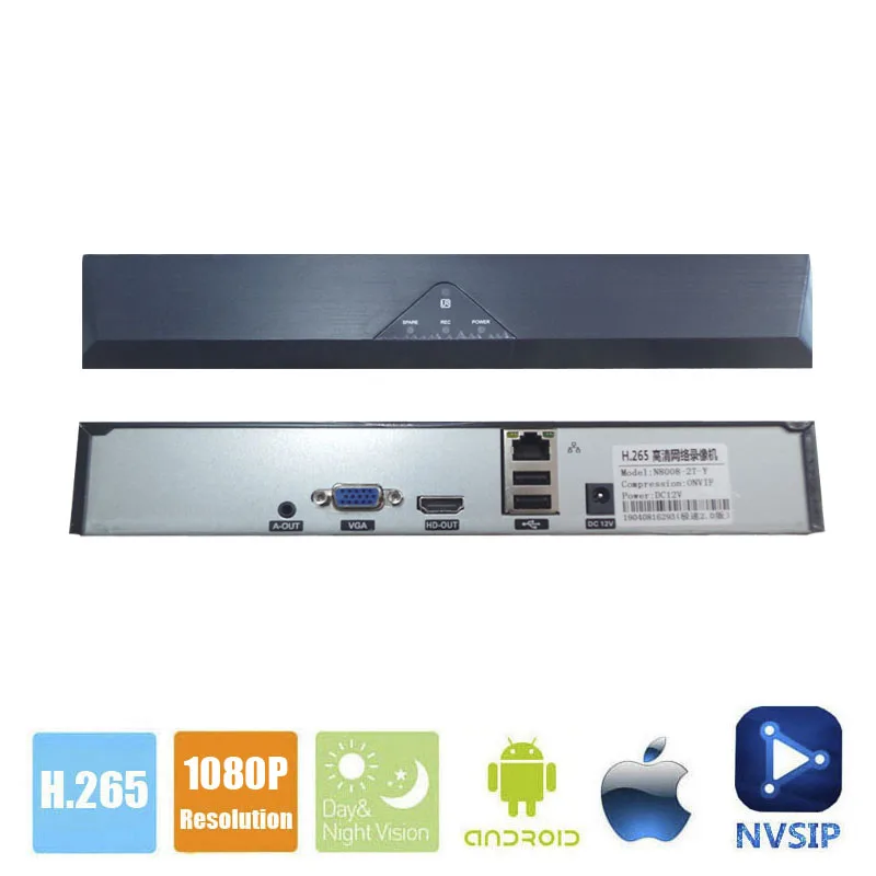 Full HD 1080P сетевой видеорегистратор H.265 4CH 8CH 16CH NVR DVR P2P охранное видеонаблюдение