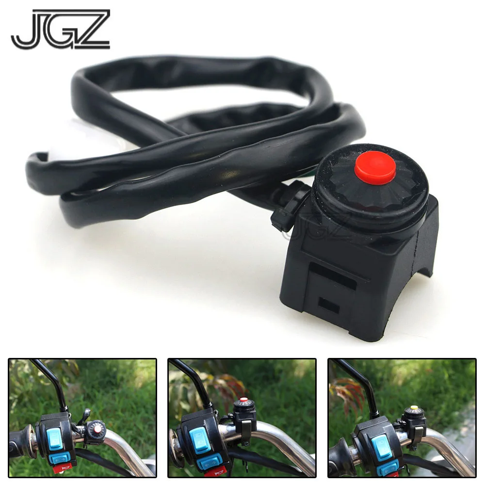 Interruptor de Manillar 22 mm para Moto Bot/ón de ON//OFF C Interruptor Arranque Moto