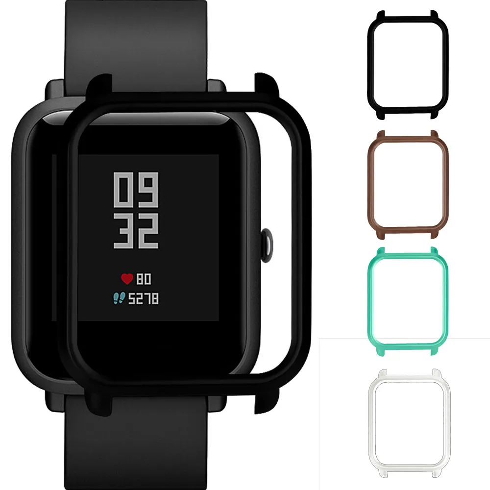 

Slim Colorful PC Protection Full Case Cover Protective Soft Case Cover Shell Frame for Xiaomi Huami Amazfit Bip Youth Watch 604