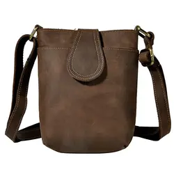 2018 новые мужские сообщение сумка натуральная кожа crazy horse crossbody мужские сумки на ремне Урожай Слинг Сумка