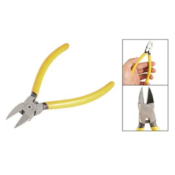 

MYLB-6" Yellow Plastic Coated Grip Diagonal Pliers Wire Side Cutter