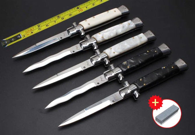 

Italian AKC godfather 440C shell 58HRC high quality outdoor portable folding knife camping tactical knife