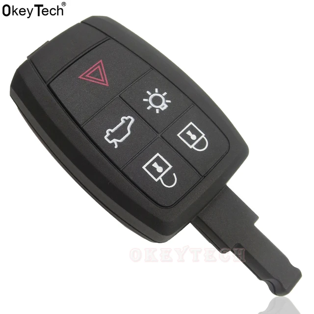 okeytech replacement remote car key shell case fob 5 button for