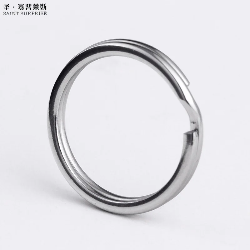 

10pcs Anneau Porte Clef Round Stainless Steel keyring Split Key Rings Sleutelhanger ring chaveiro DIY accessories