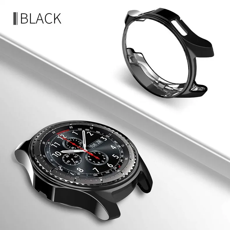 Новый чехол для samsung Шестерни S3 frontier/классические/Galaxy часы 46 мм мягкий ТПУ покрытием smart Watch защитной оболочки frame 22 мм