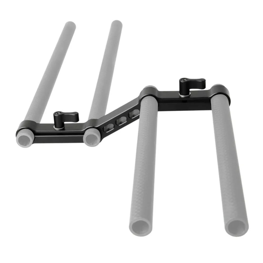 Niceyrig-alavanca de Trilho Ajustável 15 mm em Formato de z Elevada para Hastes 15 mm Equipamento de Vídeo Dslr Suporte de Ombro para Câmera Dslr - Image 4
