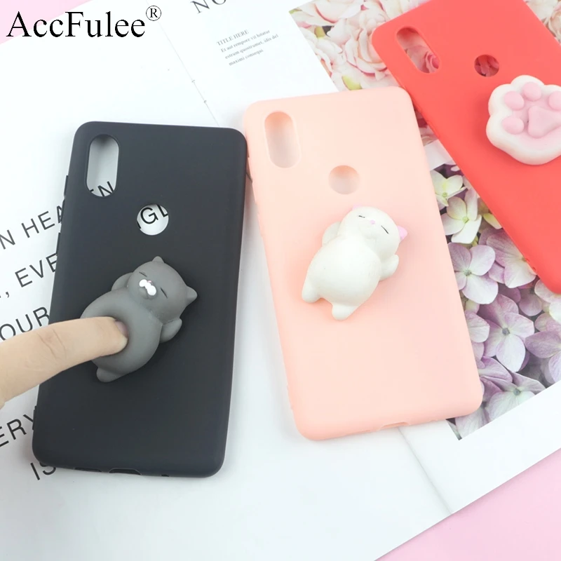 

Cute Toys Squishy Case For Xiaomi Redmi Note 5 Pro Funny Cat Cases For Xiaomi Redmi Note5 Pro (India Version) Phone Bags Cover