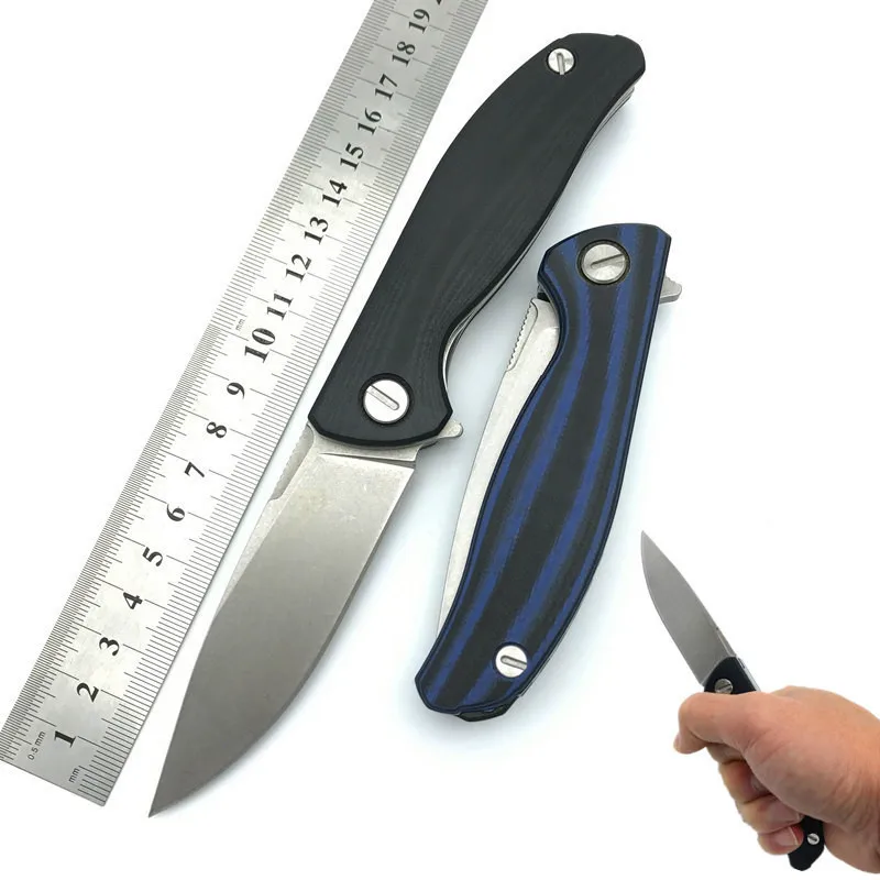 Дешевый Высокая жесткость 59HRC F3 Cronidur30 EVO лезвием открытый туристические охотничьи ножи выживания Тактические карманный складной нож ручной инструм...
