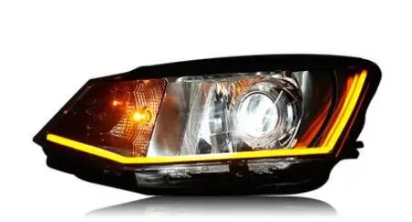 2 шт. автомобильный Стайлинг год HID xenon fabia фары чехол для Skoda Fabia Биксеноновые линзы ближнего света