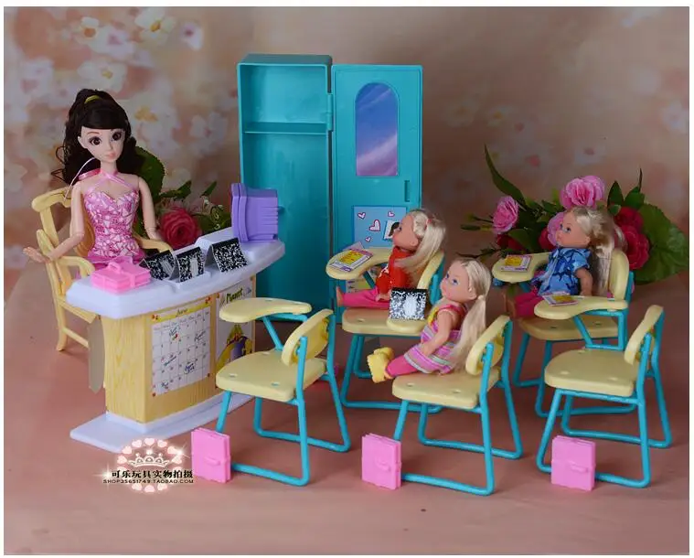 בובות ואביזרים Miniature Kindergarten classroom set for barbie 1/6