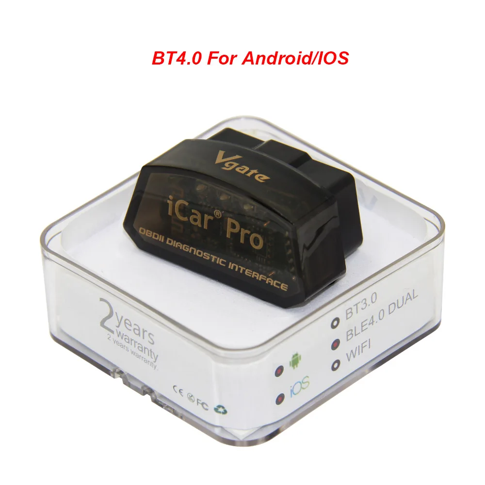 Vgate iCar Pro ELM327 OBD2 Bluetooth 4,0 wifi сканер ELM 327 odb2 для Android/IOS OBD OBD2 автомобильный диагностический инструмент - Цвет: Bluetooth 4.0