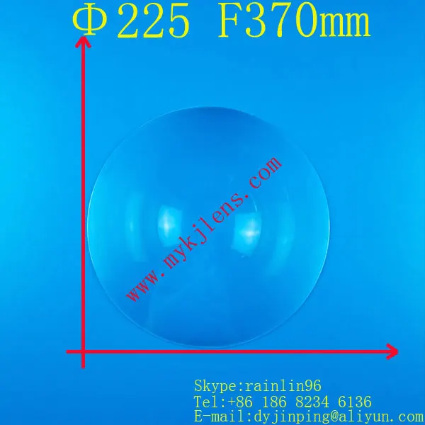 

lamp light ,flash light,stage lights ,industrial light, Fresnel lens Diameter 225mm focal length 370mm PMMA material