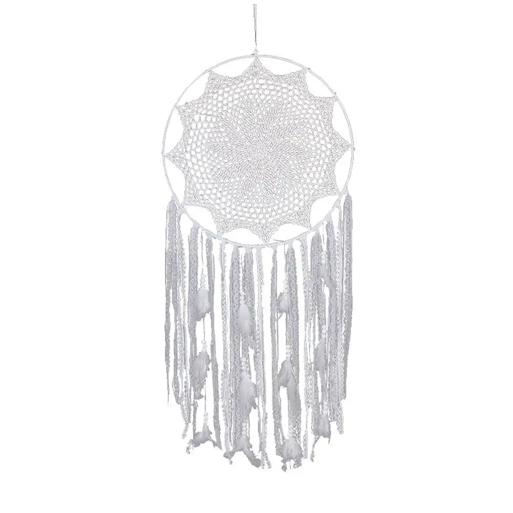 

Dream Catcher Dreamy Wedding Large Handmade Crochet Lace Tassel Nordic Kids Room Decoration Wall Hanging Dreamcatcher