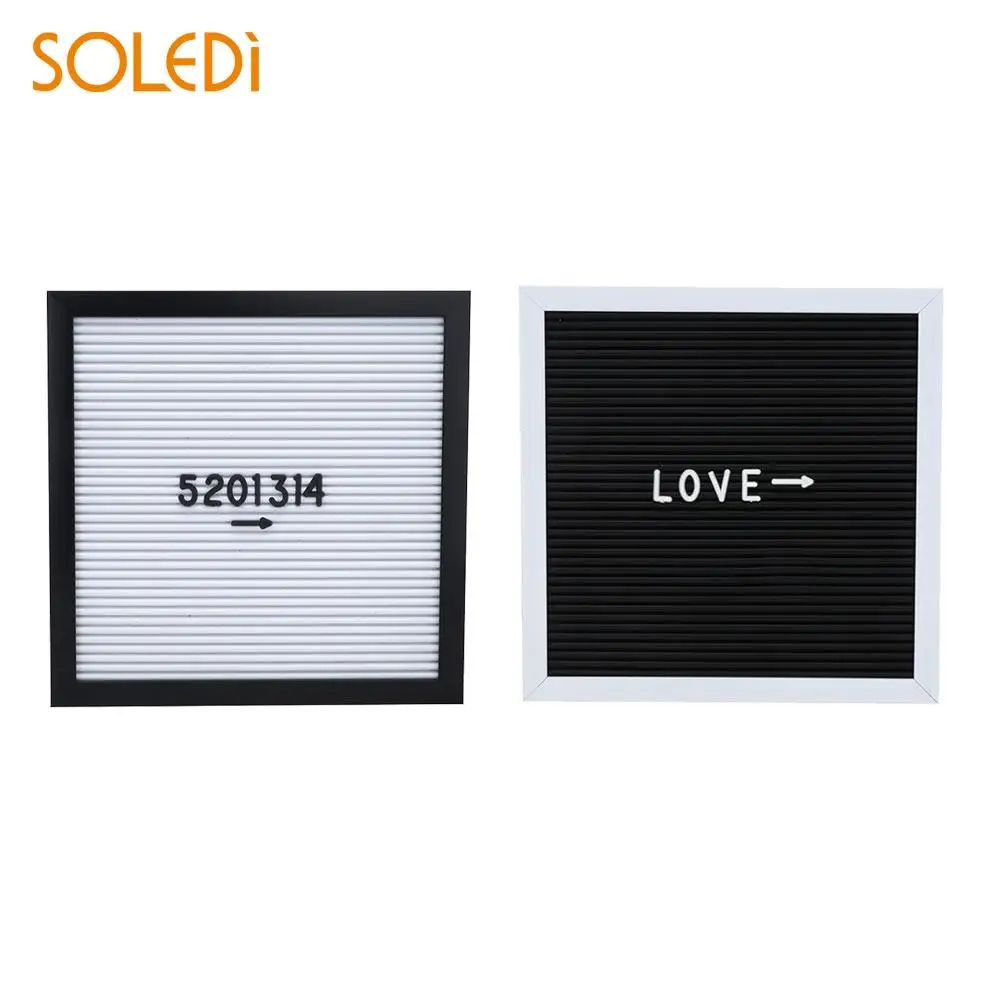 

Bulletin Board Symbol Black White Felt Letter Board Office Decor Decor Board Creative Message Board 25*25cm Party Decoration