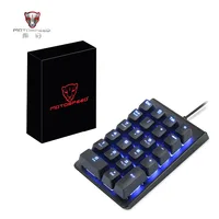 מחשב נייד שולחן Notebook PC מקלדת מחשב נייד Portable חדש לוח מקשים נומרי MOTOSPEED K22 מכני 22 Wired מפתחות מיני Numpad תאורה אחורית (5)
