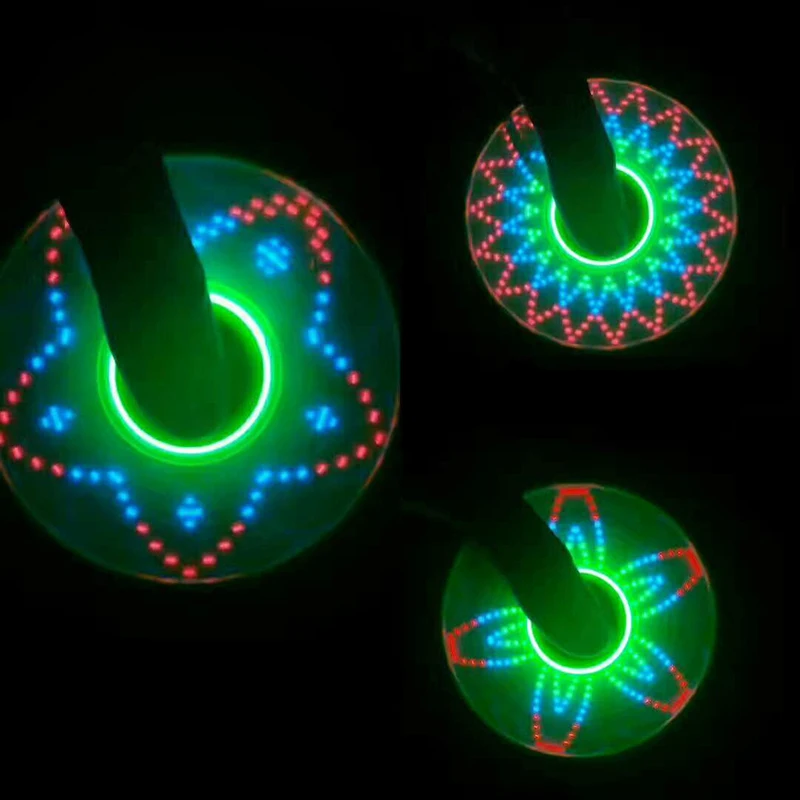 2019 новый свет Fidget Spinner светодио дный стресс рук Спиннеры светятся в темноте Figet Спиннер куб EDC анти-стресс палец Спиннер #242595
