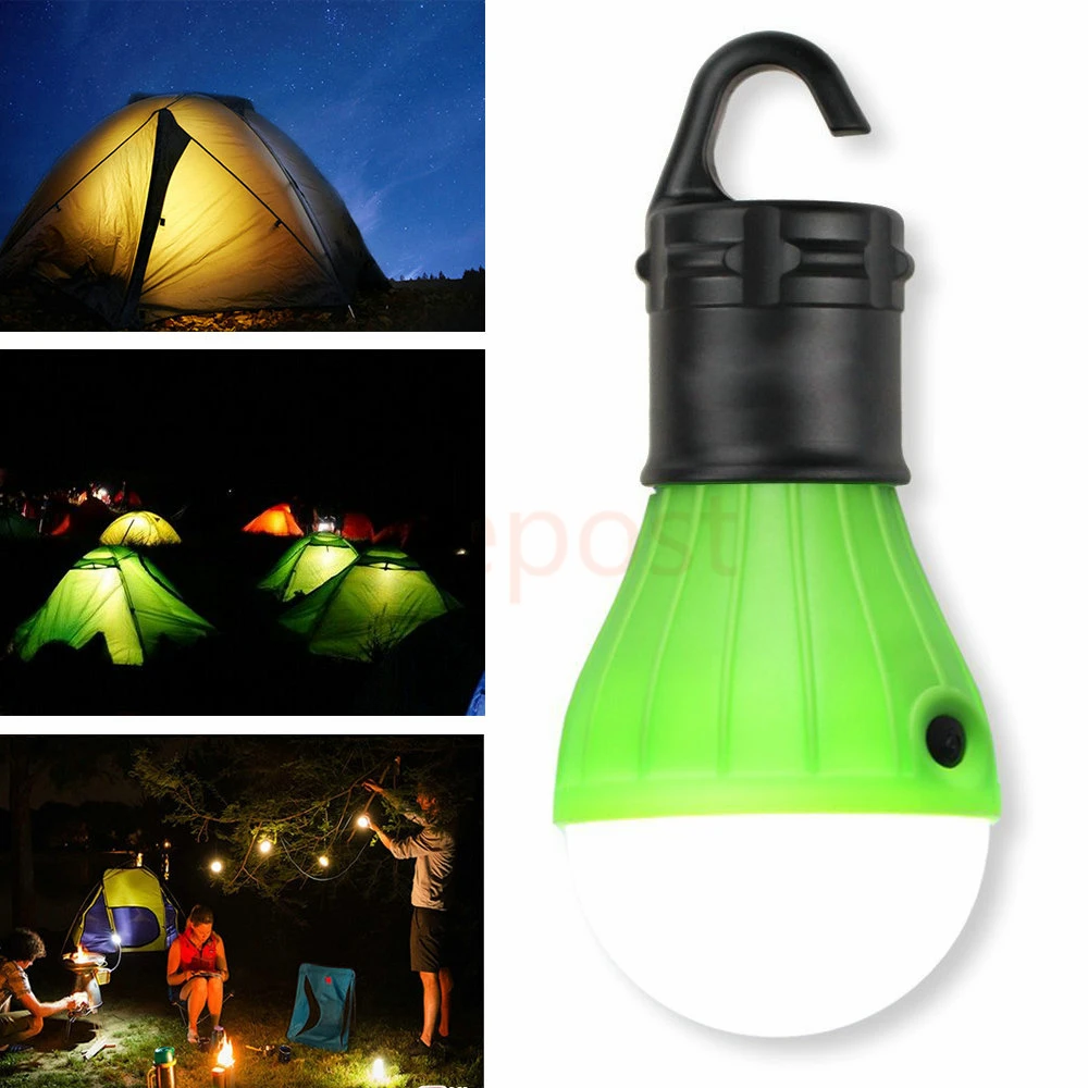 

Portable outdoor Hanging 3-LED Emergency Camping Lantern LED Camp Lights Bulb Lamp For Camping Tent Fishing