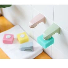 1 шт. анти-загрязнения творческий простой прилипание настенный магнитный стеллаж для хранения мыло полки Держатели для ресторана отеля