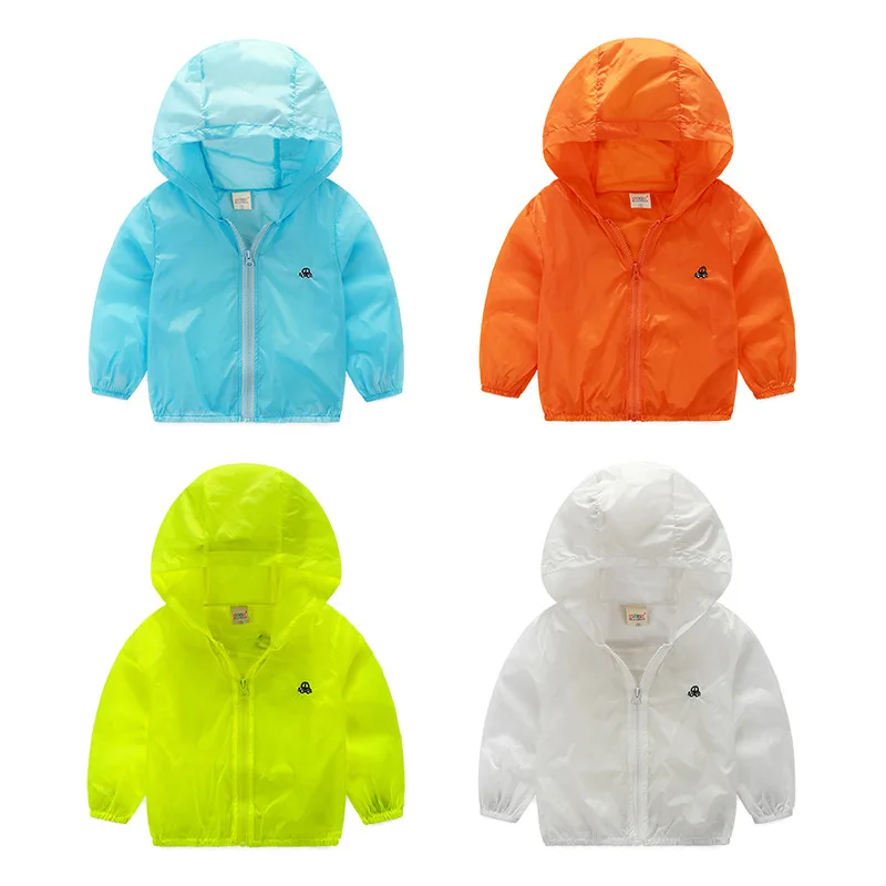 Children Sun Clothes Coat Summer Skin Protection clothes Baby Infant Ultra thin Breathable Skin