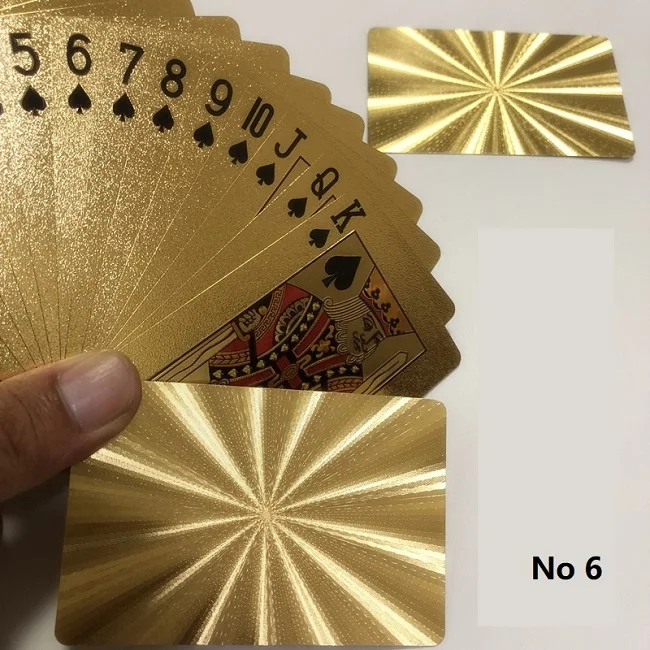Новое прибытие картас покер карты пластиковые игральные карты Speelkaarten Jeu De Carte Juego De Cartas покер звезды Волшебная карточная игра - Цвет: No 6