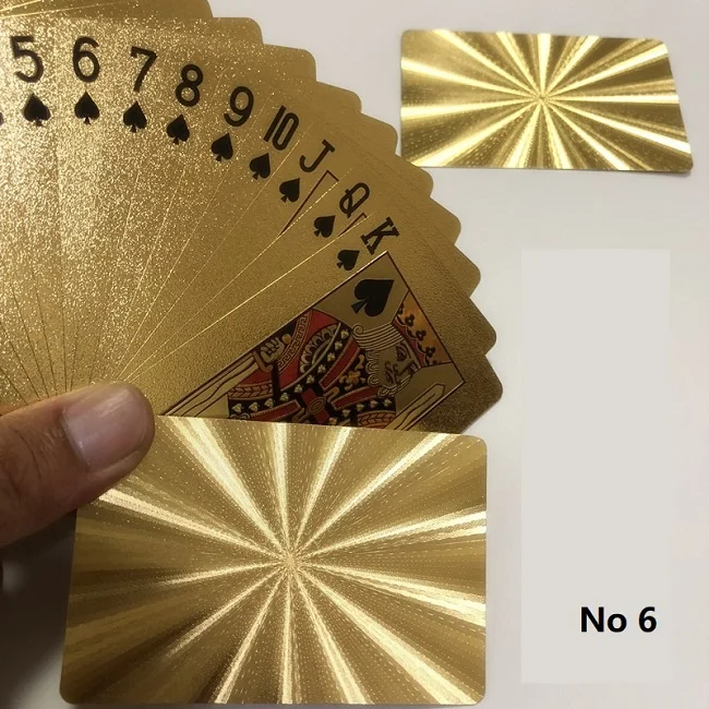 No 6 Новое прибытие картас покер карты пластиковые игральные карты Speelkaarten Jeu De Carte Juego De Cartas покер звезды Волшебная карточная игра - Цвет: No 6
