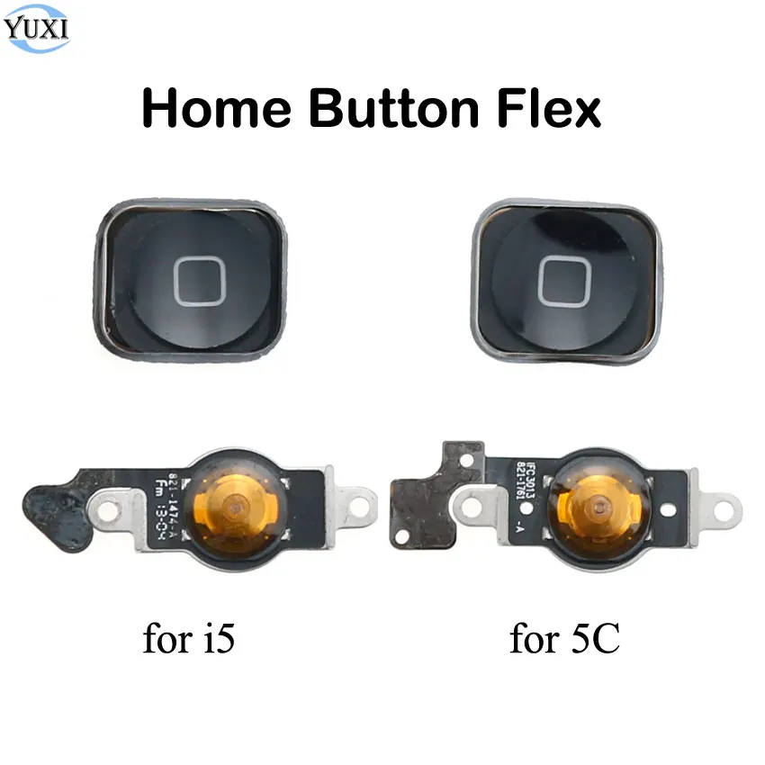 Кнопка YuXi Home с гибким кабелем для iPhone 5/5G 5C Flex телефон Запасные Запчасти ремонта |