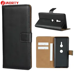 На Алиэкспресс купить чехол для смартфона case for sony xperia xz3 leather cover card slot wallet case coque for sony xz3 phone case cover flip stand
