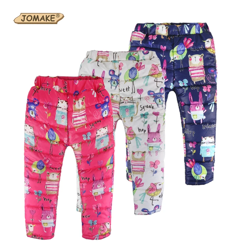 

2018 Autumn Winter Children Trousers Baby Clothes Girls&Boys Thick Warm Toddler Kids Pants Cute Cartoon Animal Graffiti Clothing