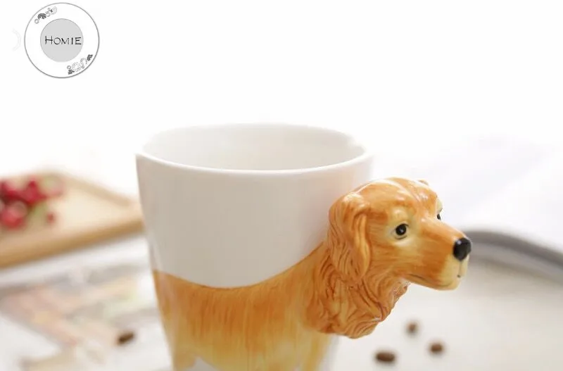 HOMIE lovely Animal Ceramics Coffee Mug Large Capacity 360ml Animal Mugs creative Drinkware Coffee Tea Cups Novelty Gifts milk 03