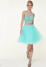 Sexy Mini Cocktailkleider Tulle A-line Sicke Clubwear V-ansatz Sleeveless Partei Frauen Kleid Robe De Cocktail