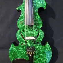 Зеленый жемчуг лучшая модель 15 1/" электрическая Виола+ акустическая скрипка#8921