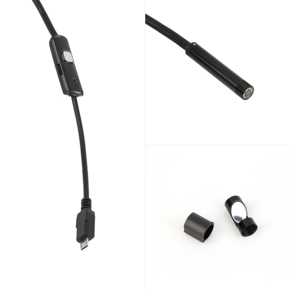720P 7mm Lens Mini Camcorder Waterproof Inspection Mini Camera for Android Focus Camera Lens USB Cable Waterproof Endoscope