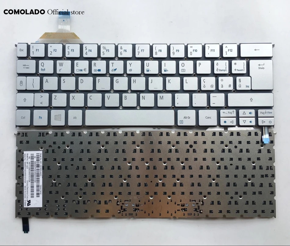 IT Italian Keyboard For Acer S7 S7-391 S7-392 MS2364 Silver backlight Blackboard Keyboard IT Layout