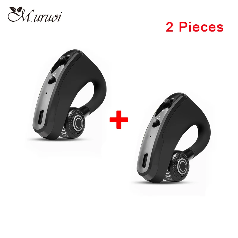 

M.uruoi 1 Combo (2 pieces) Noise Reduction Headphones inear Earphones Wireless Bluetooth Headset Handsfree Earbud With Mic