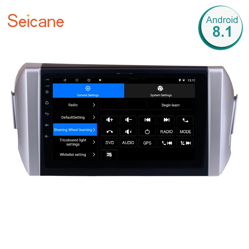 

Seicane Car Android 8.1/7.1 GPS Navigation Bluetooth For 2015 Toyota INNOVA LHD WiFi Multi-Touch Screen 9 Inch car Radios Player