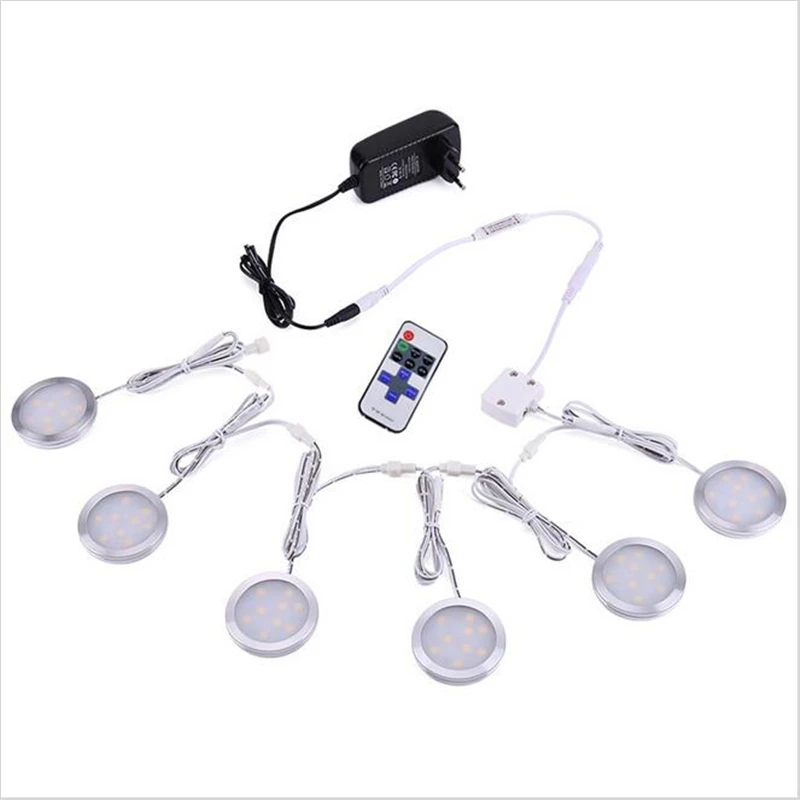 Linkable Under LED Lighting 12V Dimmable Puck Lights with
