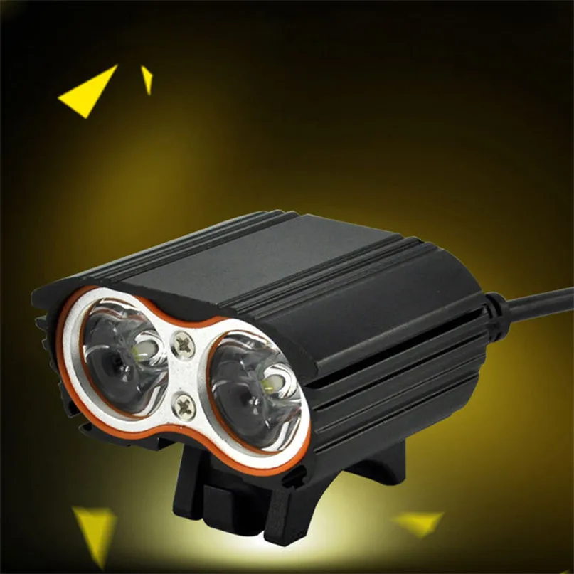 Bicycle Light USB Head lamp 2000LM 2 X XM-L T6 LED USB Waterproof Lamp Bike Bicycle Headlight lantern for a bicycle #2M30 (5)