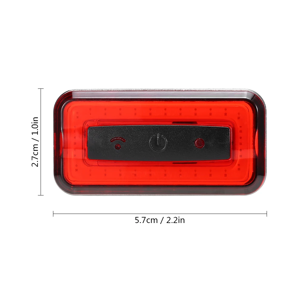 Flash Deal Waterproof Bicycle Rear Light Portable USB Rechargeable COB Night Riding Warning Light Safety Light Lantern for MTB Road Bike 8