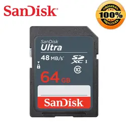 SanDisk Ultra SDHC карты памяти SD 32 GB 16 GB Class10 48 МБ/с. 320X высокое Скорость SD Card 64 GB для камер оригинальными