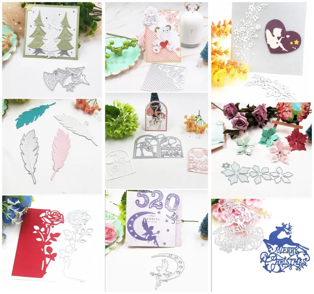 

DIY Paper Wedding Cards Die Cuts Photo Album Making Craft Metal Cutting Dies Circle Frame Scrapbooking Embossing Stencils For