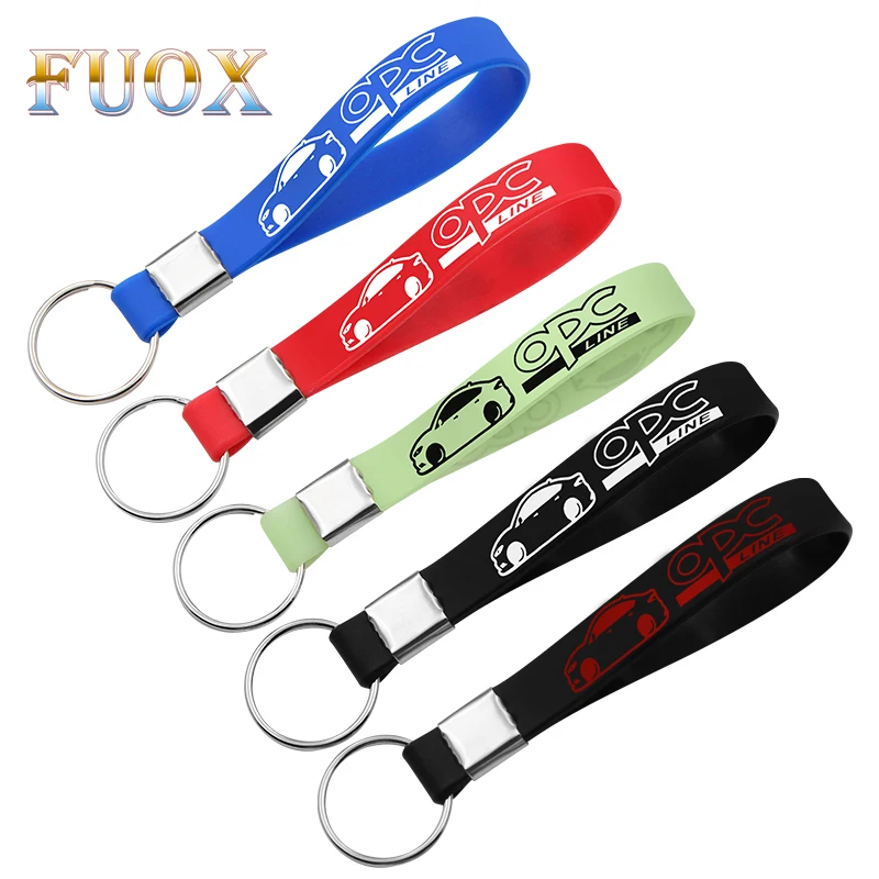 

Luminous Silicone Emblem Badge Car Key Ring for Opel OPC Astra H G Corsa Insignia Astra Antara Meriva Zafira Car Styling